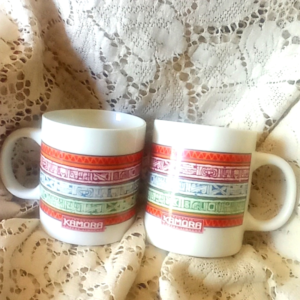 2 vintage Kamora coffee liquor mugs